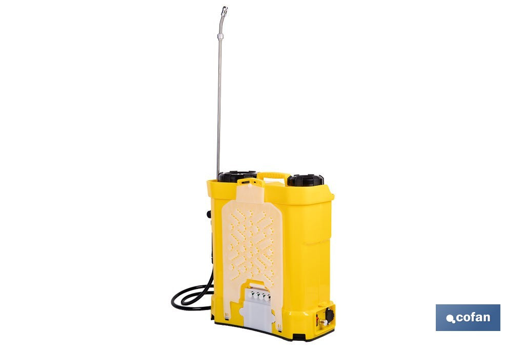 PULVERIZADOR DE ESPALDA ELÉCTRICO 16 L Li-Ion 12 V 8.0 Ah