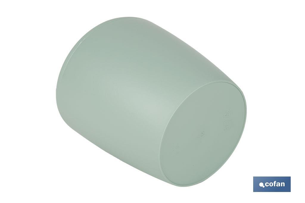 MACETA CAMELIA COLOR VERDE TURQUESA 35X33cm venta unitaria