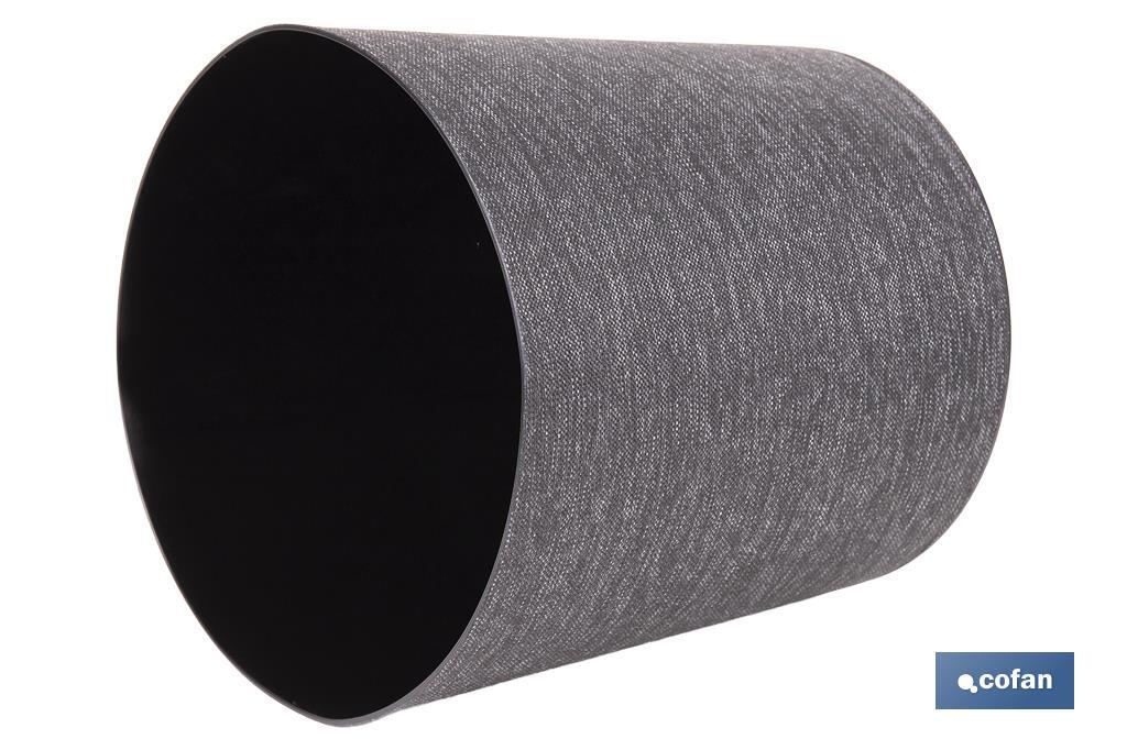 MACETA O MACETERO GAMA TEXTIL COLOR NEGRO PP Ø 285 X 316 MM 16 L venta unitaria
