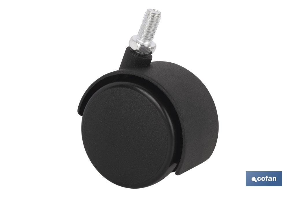 RUEDA PLASTIC Ø40MM TORNILLO 8X15 Venta unitaria