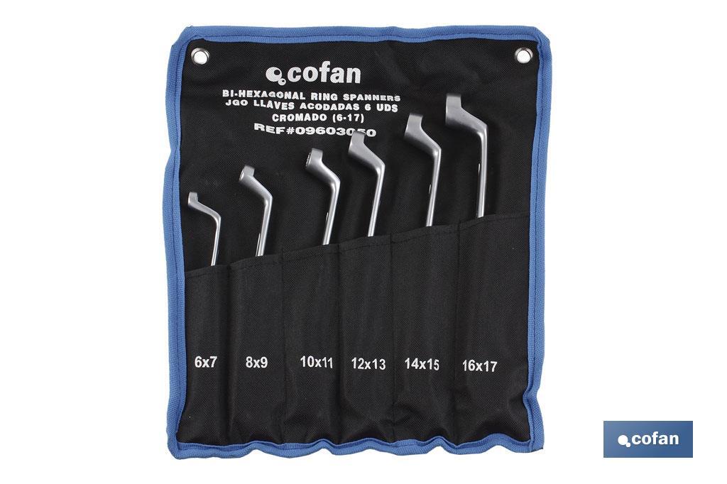 SET 8 PCS LLAVES ACODADAS DE 6-7 A 20-22