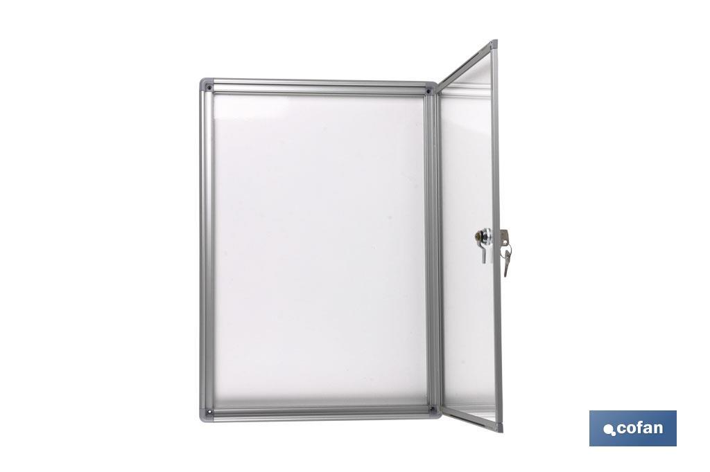 VITRINA PARA IMANES CON CIERRE (500X700MM)