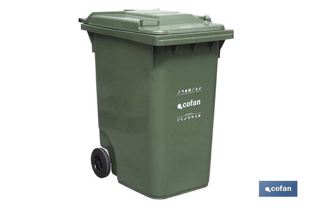 CONTENEDOR 2 RUEDAS 240LT COLOR VERDE