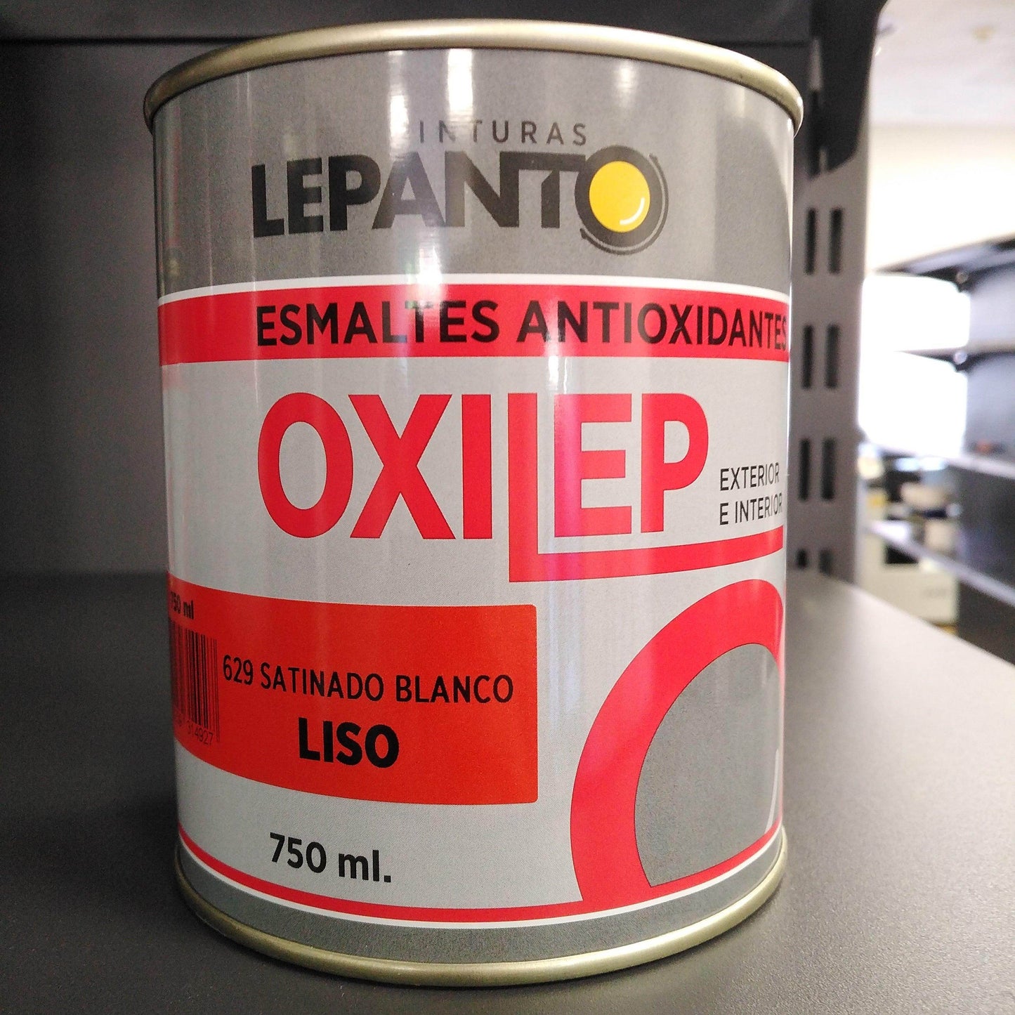 Oxilep Liso Antioxidante Exterior e Interior 629 Satinado Blanco 0.75L - Pinturas y Tarimas Ideas