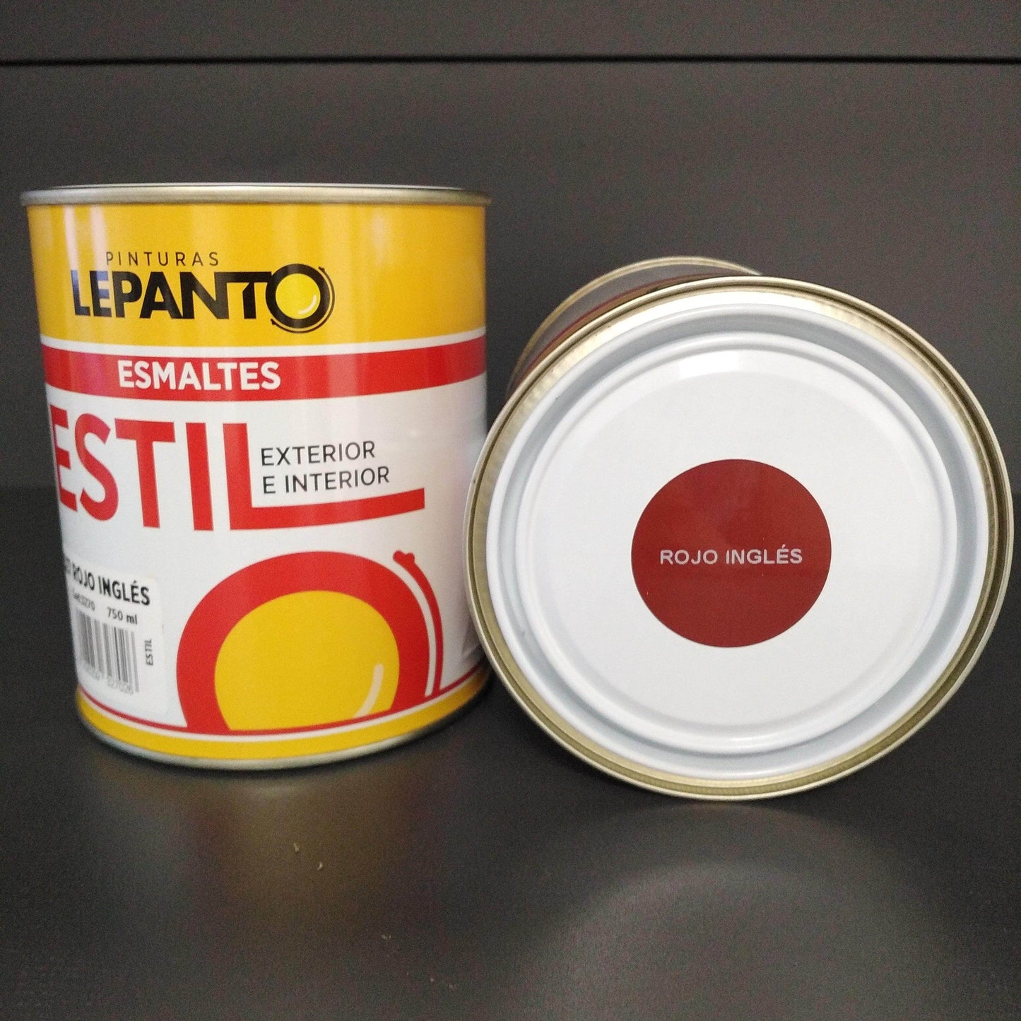 Esmalte al Disolvente Color Rojo Ingles 0.75L - Pinturas y Tarimas Ideas