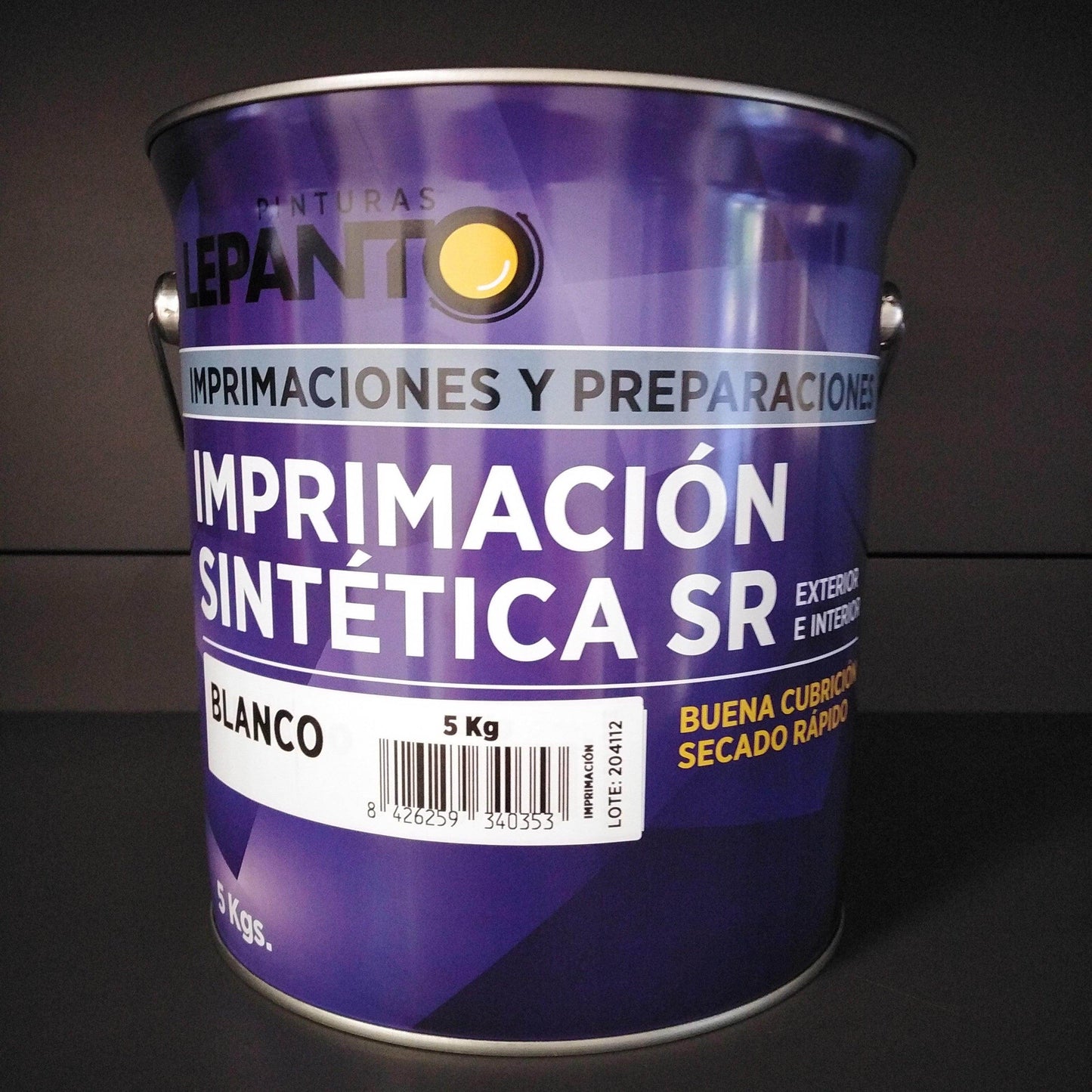 Imprimacion Sintetica Antioxidante SR Exterior e Interior Blanca 5Kg - Pinturas y Tarimas Ideas
