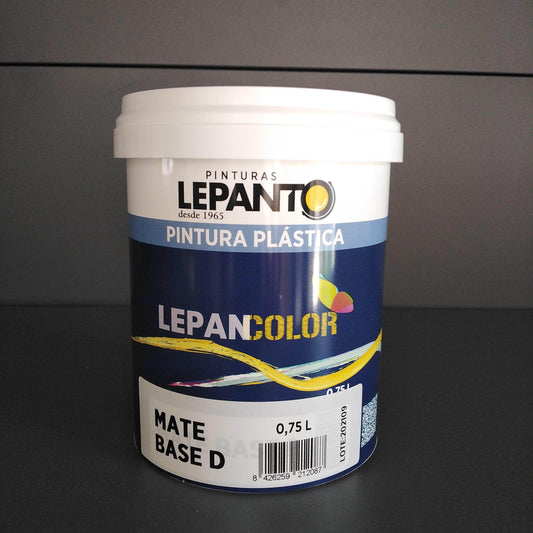 Lepancolor Mate Exterior e Interior Base D 0.75L - Pinturas y Tarimas Ideas