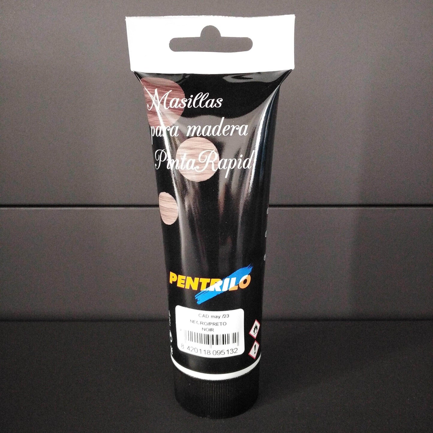 Masilla para Madera 120 g Color Negro - Pinturas y Tarimas Ideas