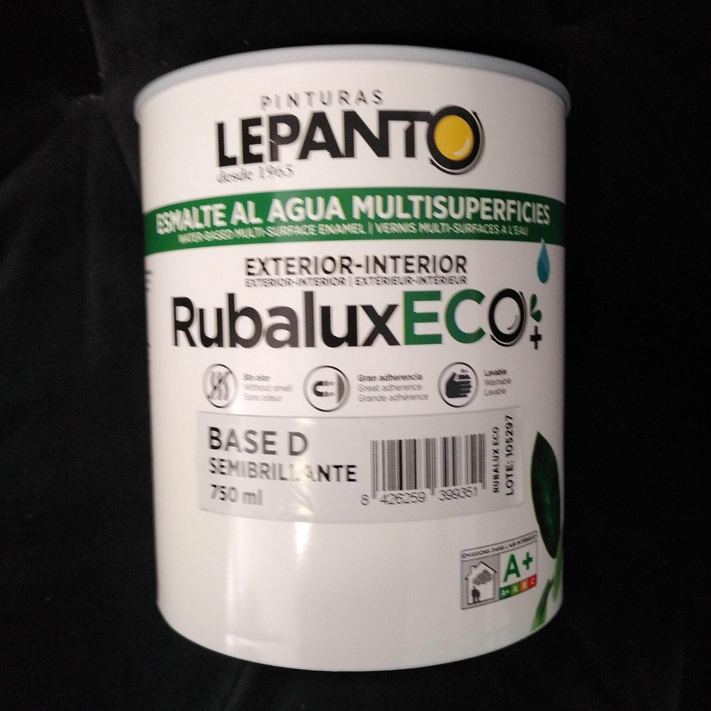 Esmalte al Agua Rubalux Eco Semibrillante Base D 0.75L - Pinturas y Tarimas Ideas