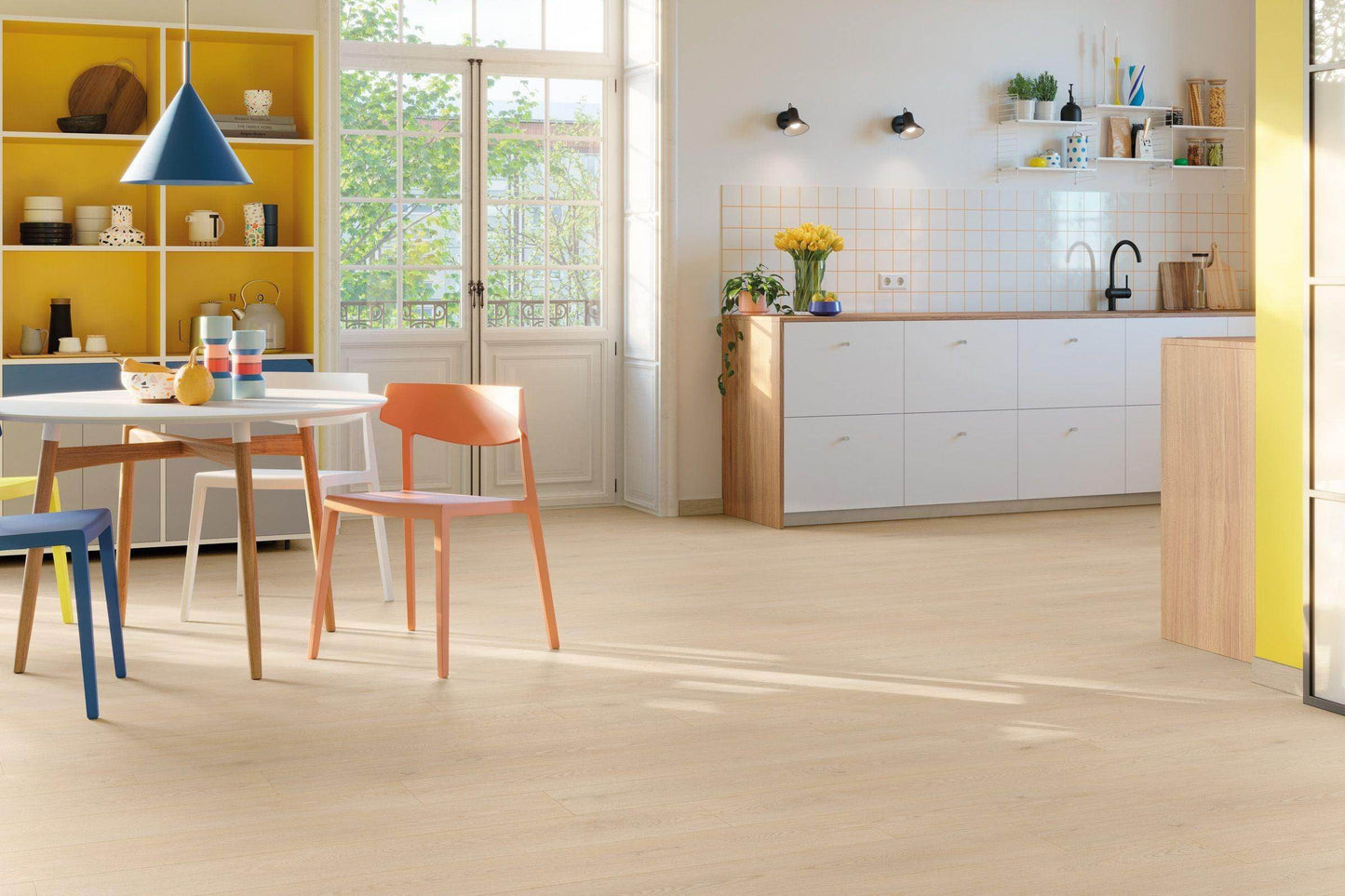 Suelo Laminado FINfloor Durable AC6 Roble Fado Brisa - Pinturas y Tarimas Ideas