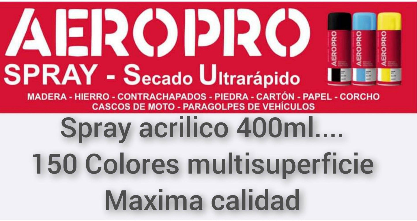 Spray Aeropro Brillo 400ML - Pinturas y Tarimas Ideas