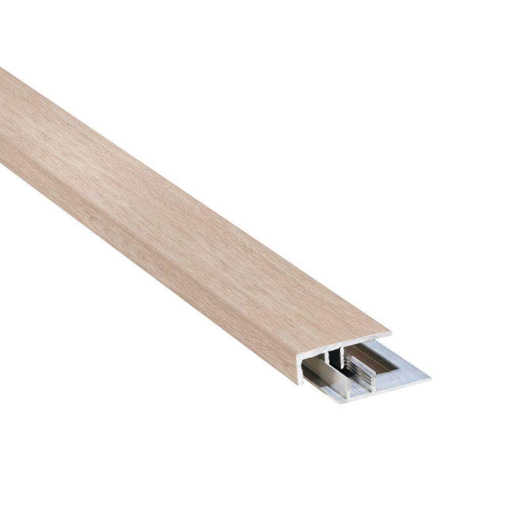 FINfloor Perfil Terminal Aluminio + Base. 2400 x 3 x 0,21 cm - Pinturas y Tarimas Ideas