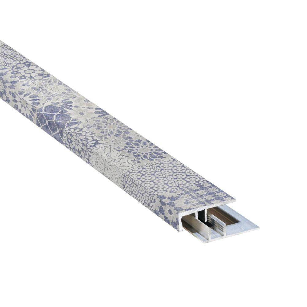 FINfloor Perfil Terminal Aluminio + Base. 2400 x 3 x 0,21 cm - Pinturas y Tarimas Ideas