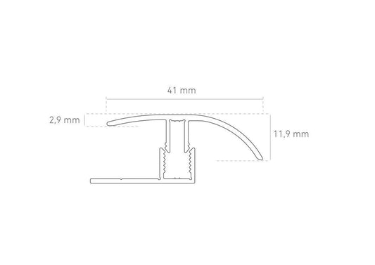 FINfloor Transición Aluminio + Base - Pinturas y Tarimas Ideas