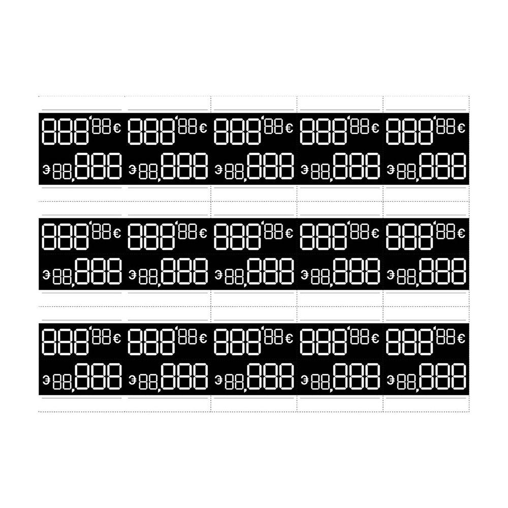 ETIQUETAS DE PRECIOS PERSONALIZABLES, 54 x 33 mm