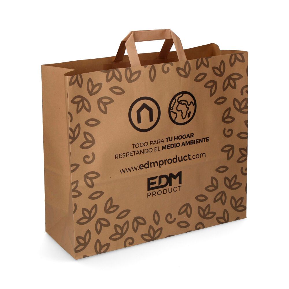 BOLSA DE PAPEL RECICLADO 40 x 14 x 42 cm