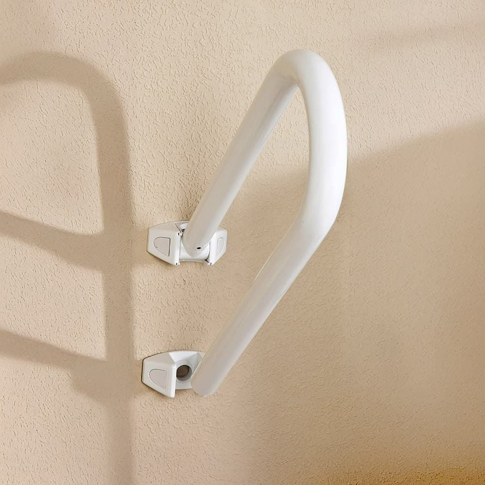 ASA DE SEGURIDAD GIRATORIA, ALUMINIO BLANCO, 52,5 x 21 x 20 cm