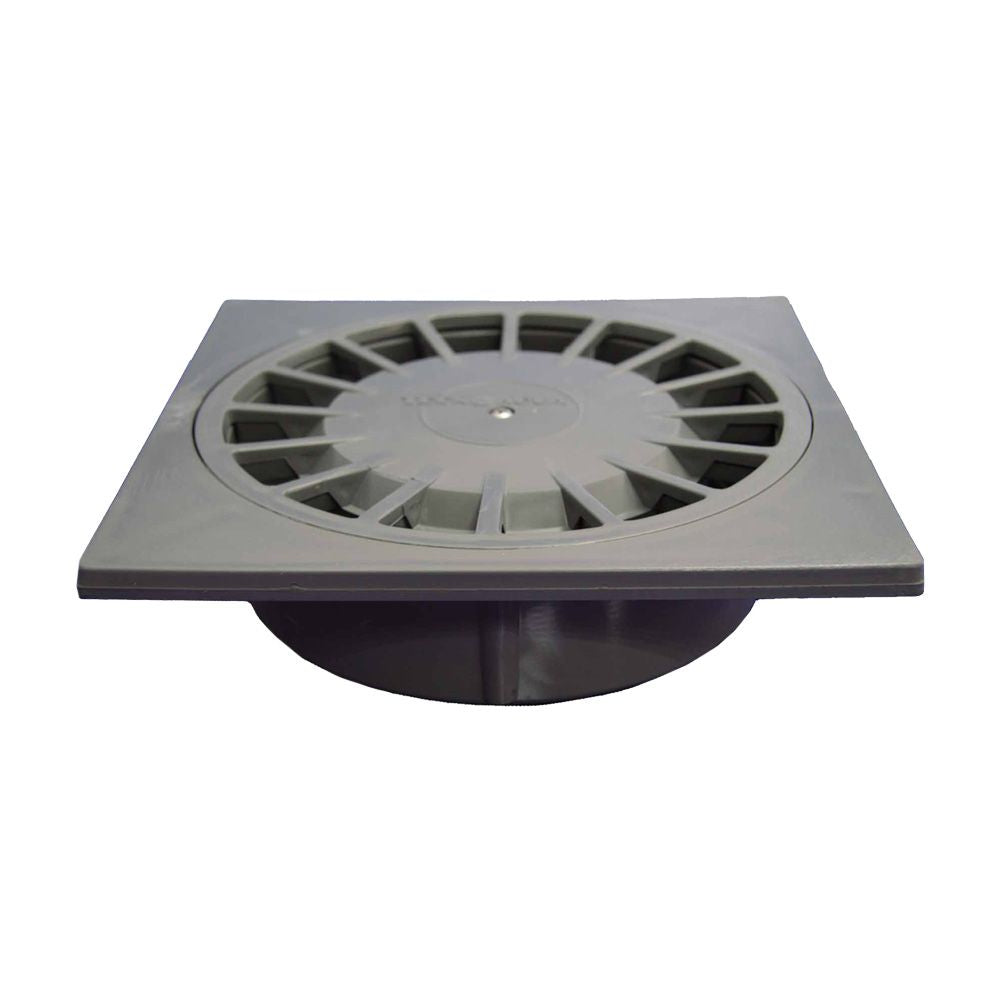 SUMIDERO PVC SIFONICO VERTICAL T-88, 150 x 150 x 56,5 mm / Ø75 - 50 mm