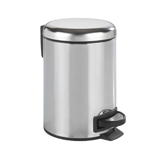 PAPELERA PEDAL DE ACERO INOXIDABLE LEMAN 3 l