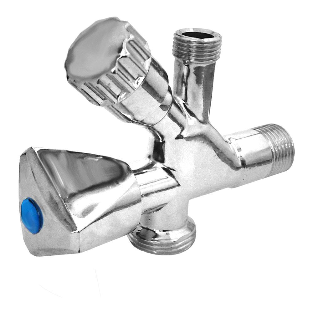 VÁLVULA MIXTA LAVADORA LAVABO  Ø½ x ¾ x 3/8 pulg