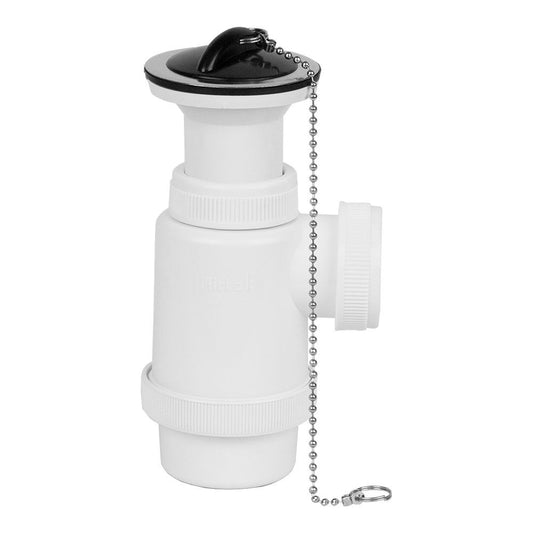 SIFON DE BOTELLA EXTENSIBLE V70 1" 1/2" CON CADENA Y TAPON