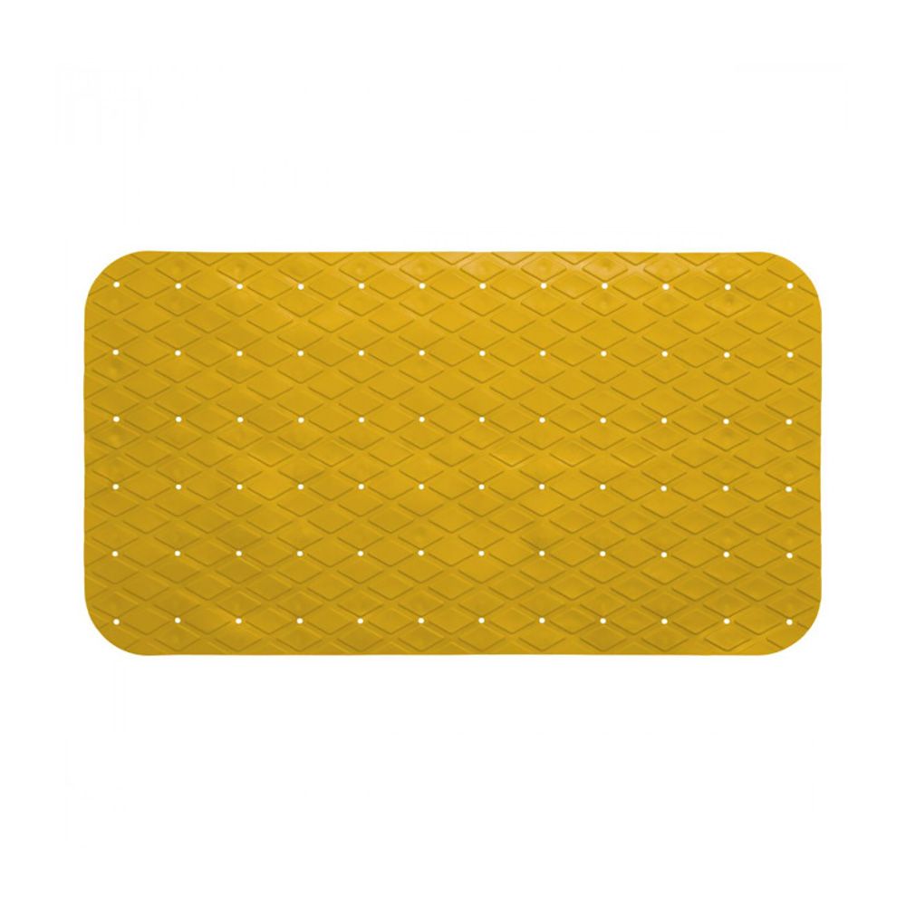 ALFOMBRA DE DUCHA INTERIOR RECTANGULAR ANTIDESLIZANTE MOSTAZA 69 x 39 cm