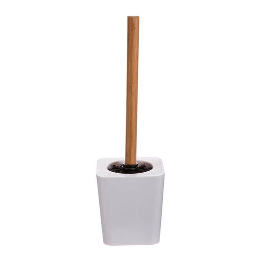 ESCOBILLERO WC DE BAMBU-BLANCO COLECCIÓN 'NATUREO'