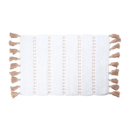 ALFOMBRA DE BAÑO 'POM POM' MARRON 50 x 75 cm
