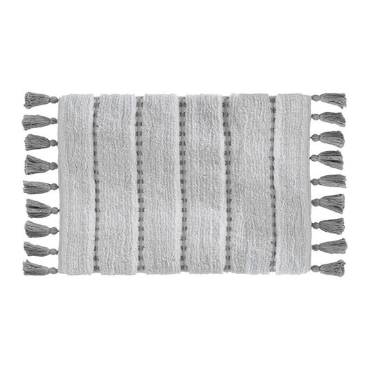 ALFOMBRA DE BAÑO 'POM POM' GRIS 50 x 75 cm