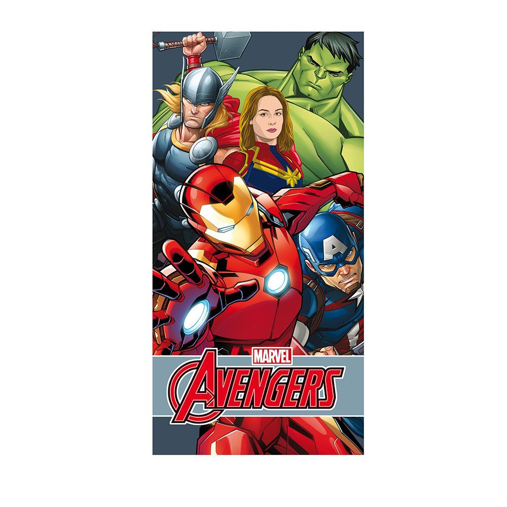 TOALLA DE PLAYA 300 g / m²  ALGODÓN  70 x 140 cm AVENGERS