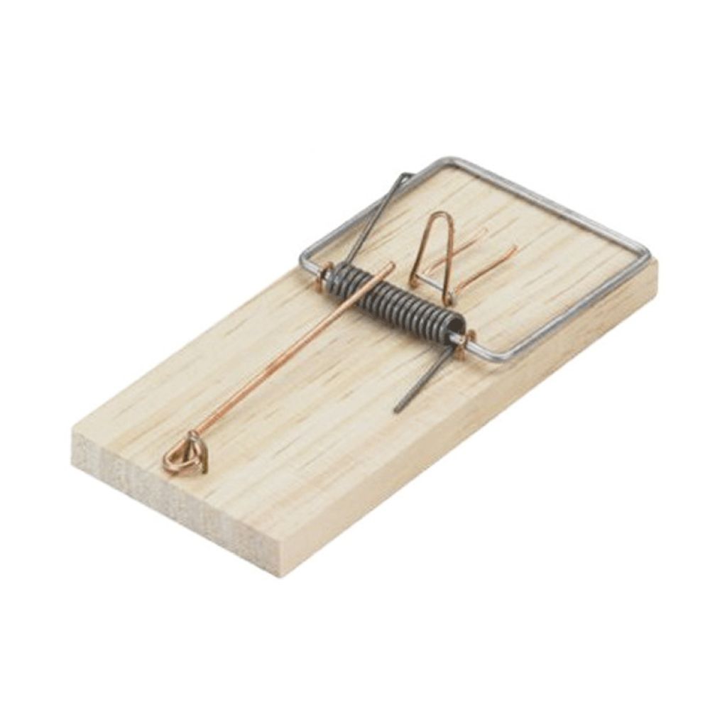 TRAMPA PARA RATONES TAMAÑO N°1; 4,8 x 11 x 1,2 cm, BLISTER 2 uds