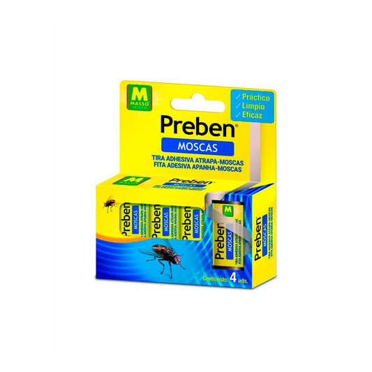 TIRA ATRAPA MOSCAS, 4 uds