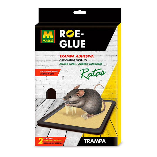 TRAMPA ADHESIVA PARA RATAS, BLISTER 2 uds