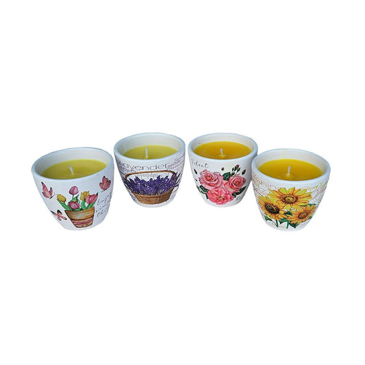 VELA CITRONELA DE TERRACOTA PROVENZAL MODELOS VARIADOS
