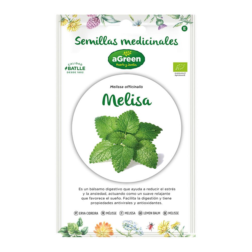 SOBRE CON SEMILLAS DE MELISA "MEDICINAL" ECO 857007BOLSH AGREEN