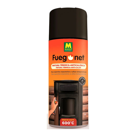 PINTURA EN SPRAY ANTICALÓRICA HASTA 600° NEGRO 400 ml