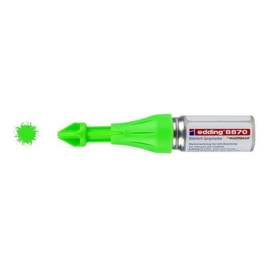 MARCADOR EN SPRAY PINTURA FLUORESCENTE A LA TIZA  VERDE PARA AGUJEROS PERFORADOS