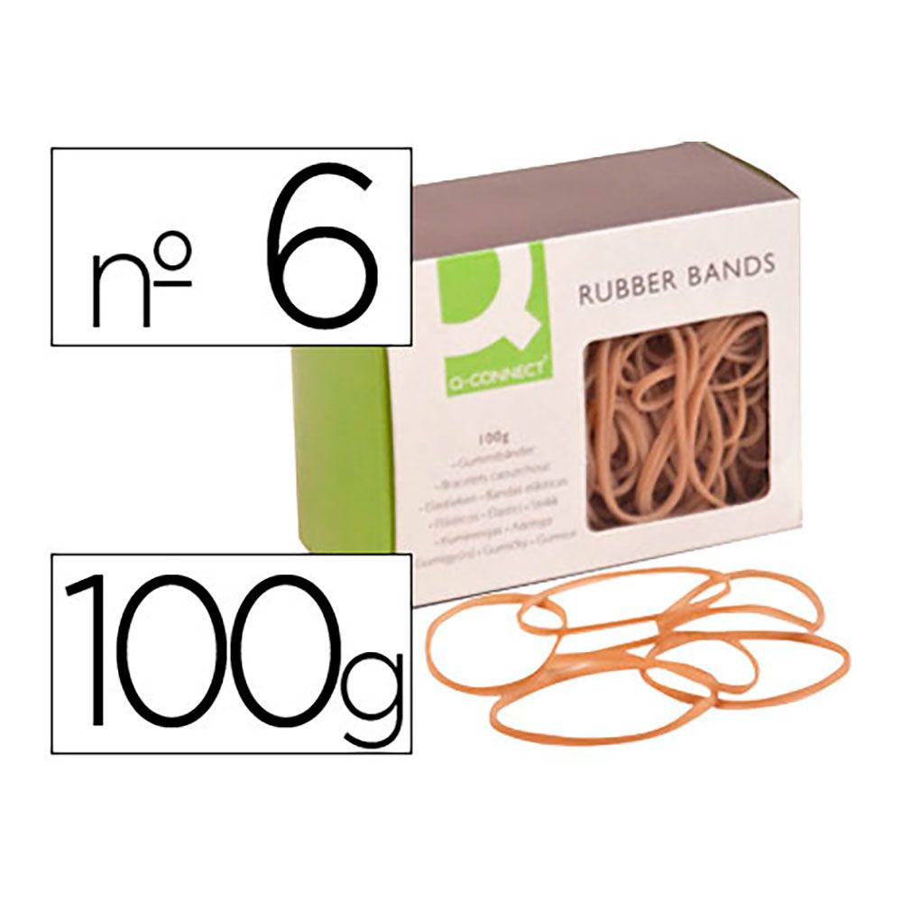 GOMILLAS ELÁSTICAS 100 g N°6 60 x 2 mm