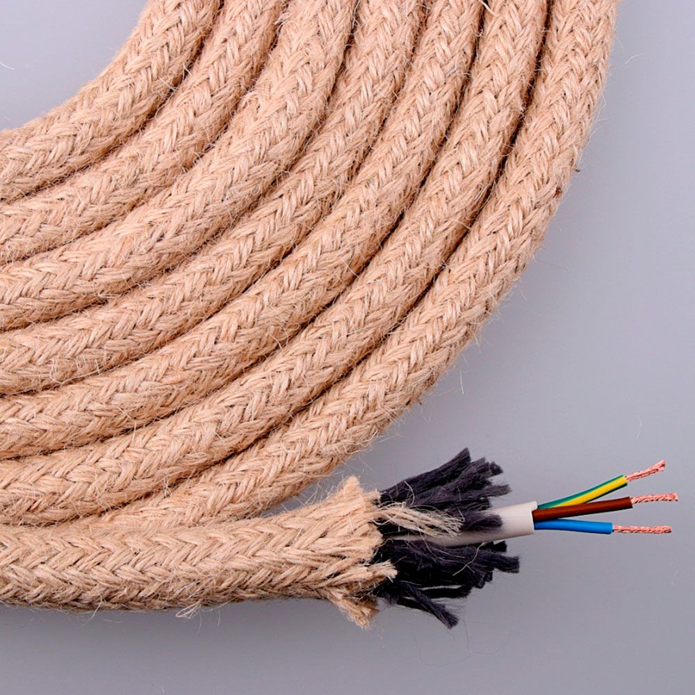 CABLE DE CUERDA DE YUTE REDONDO 3 G 0,75mm 20m EURO/m