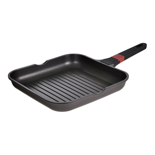 SARTEN ASADOR ALUMINIO FUNDIDO, INDUCCIÓN, DENIA EXPERTO 28 x 28 x 4,5 cm