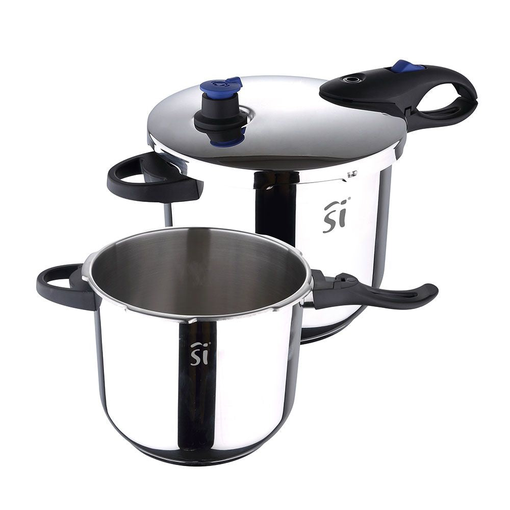 OLLA A PRESIÓN DE ACERO INOXIDABLE DUERO, 2 uds,  Ø22 cm, CAPACIDAD: 4 Y 5,5 L