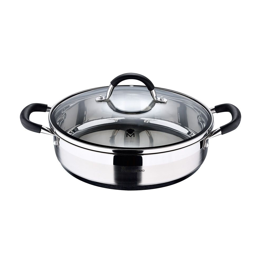 TARTERA ACERO INOXIDABLE CON TAPA FOODIES Ø28 x 7,5 cm