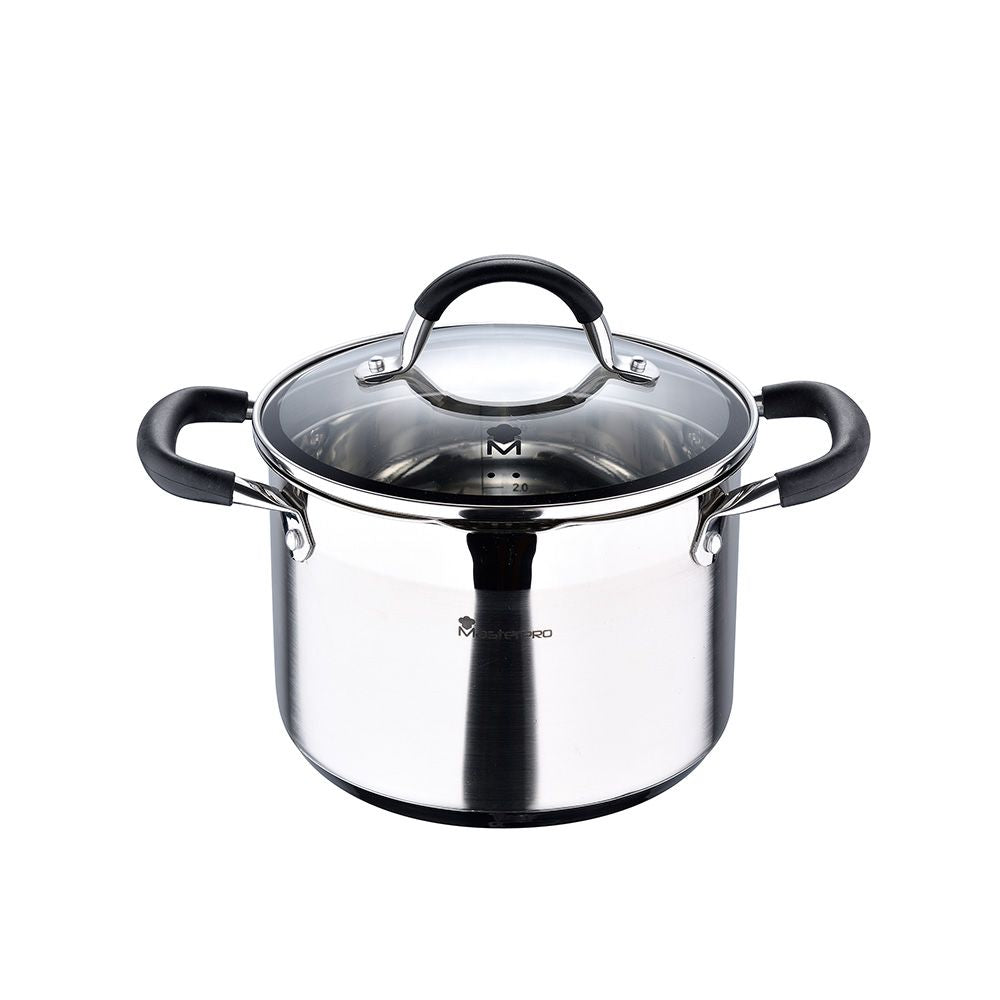 OLLA 4 L DE ACERO INOXIDABLE CON TAPA FOODIES Ø20 x 14 cm