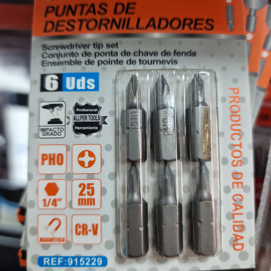 Puntas de Destornilladores