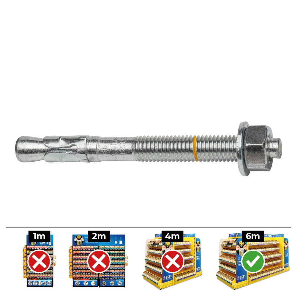 ANCLAJE HOMOLOGADO CE BAP Ø12 x 110 mm/10 ZINCADO, CAJA 20 uds
