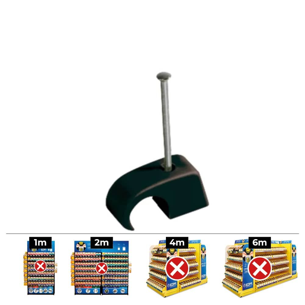 PLASTIGRAP MULTIDIÁMETRO MPLG Ø4 - 5 - 6 mm, NEGRO, CAJA 200 uds