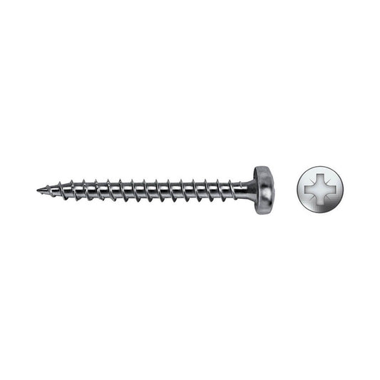 CAJA 500 UNID. TORNILLO MADERA VELOX B ROSCA COMPLETA ALOMADO IMPRONTA PZ2 Ø4,5 x 35 mm CINCADO