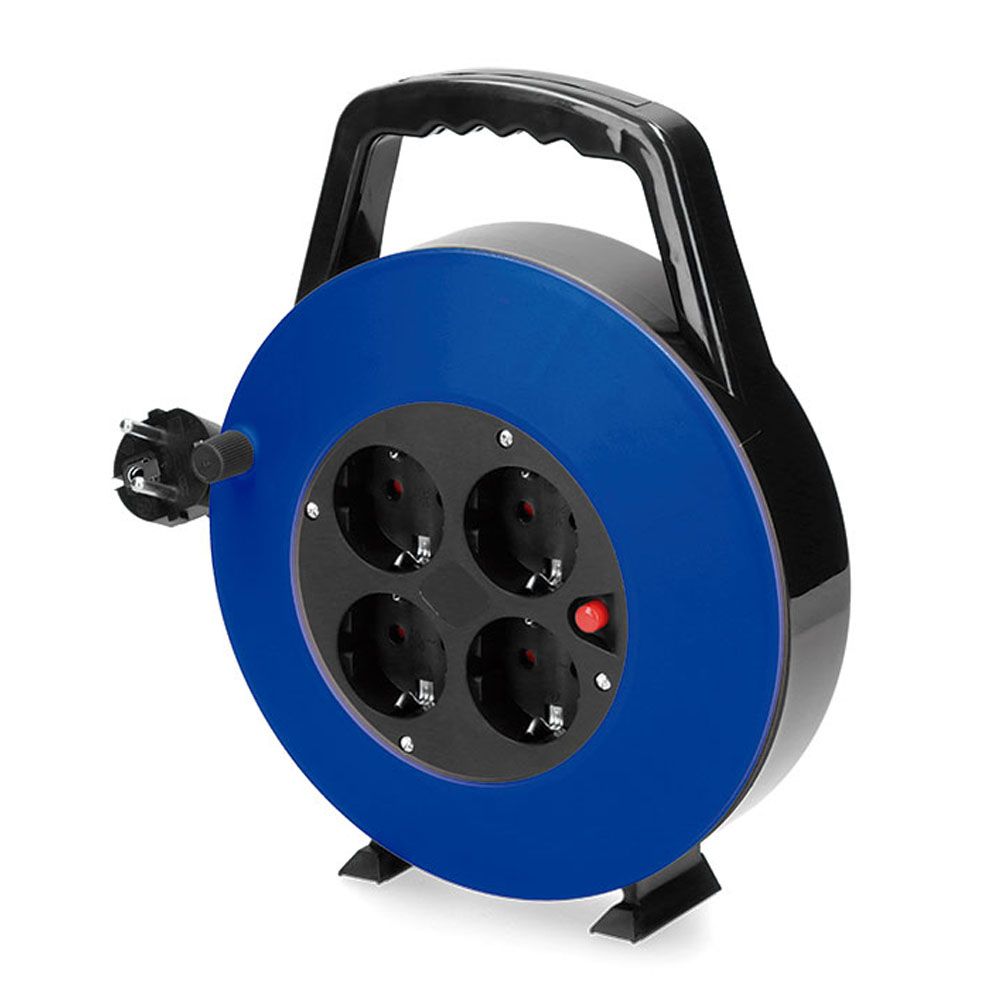 ENROLLACABLES 10 m 3 G 1,00 mm² 4 TOMAS BIPOLARES CON T/TL HOGAR CON PROTECTOR TERMICO
