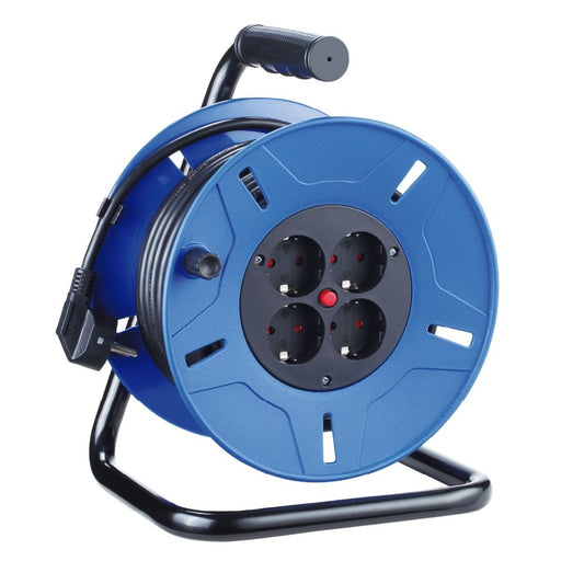 ENROLLACABLES 50 m 3 G 1,50 mm² 4 TOMAS BIPOLARES CON T/TL CON PROTECTOR TÉRMICO