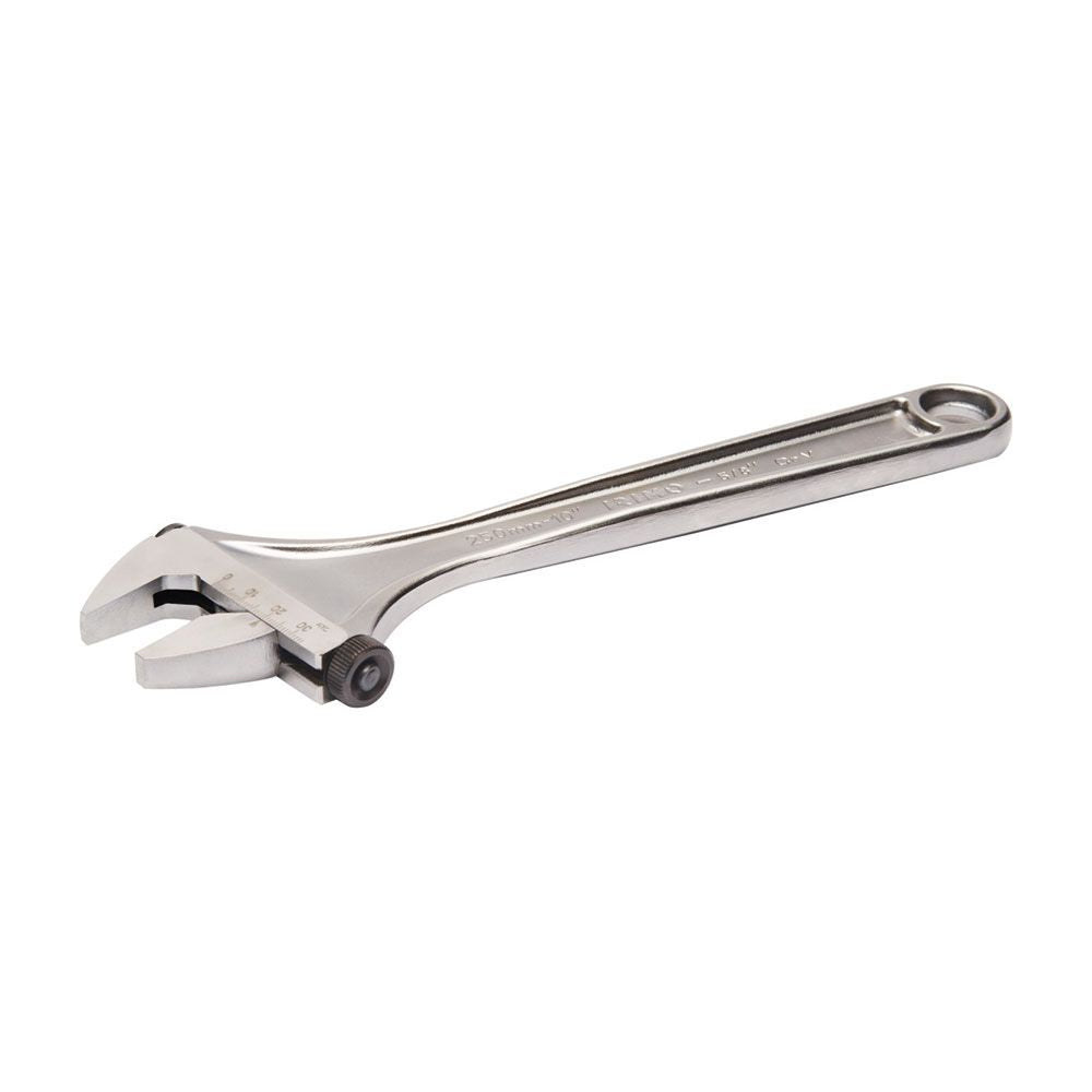 LLAVE AJUSTABLE (INGLESA) DE MOLETA LATERAL 12 pulg CROMADA